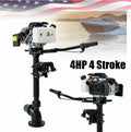 CNCEST 4 Horsepower Jet Pump Outboard Motor 4HP 4-Stroke Jet Pump Outboard Motor Boat Engine Air-Cooled CDI Tiller Control