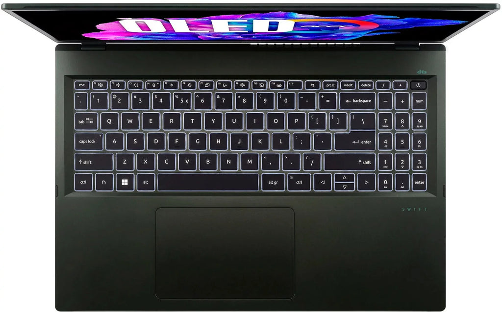 Acer Swift Edge 16 SFE16-43 - AMD Ryzen 7 - 7840U / up to 5.1 Speed - Win 11 Home - Radeon 780M - 16 GB RAM - 1.024 TB HDD - 16" OLED 3200 x 2000 (WQXGA+) @ 120 Hz - 802.11a/b/g/n/ac/ax (Wi-Fi 6E) - olivine black - kbd: US Intl