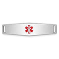 Auriga 925 Sterling Silver Medical Id Plate inch for Bracelet for Women(L- 37inch; W- 9mm)