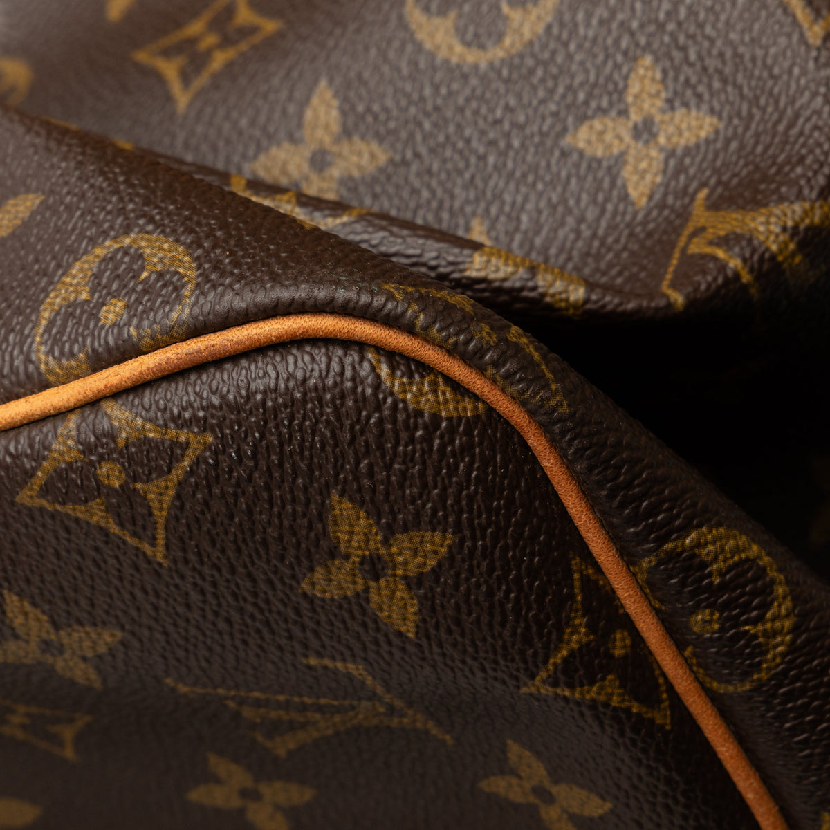 Authenticated Louis Vuitton Monogram Keepall 55 Canvas Brown Travel Bag WeekenderBag Unisex (Good)