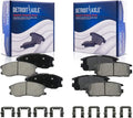 Detroit Axle - Brake Pads for Chevrolet Captiva Sport Equinox Pontiac Torrent Saturn Vue Suzuki XL-7; 4 Front and Rear Ceramic Brake Pads Replacement Fits select: 2008-2009 SATURN VUE XE