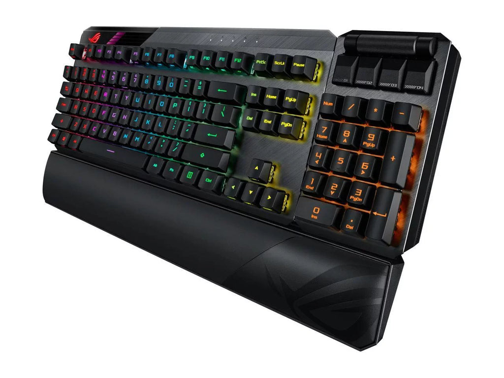 ASUS MA02 ROG Claymore II Wireless Modular Gaming Mechanical Keyboard with ROG RX Blue Switches; detachable numpad & wrist rest