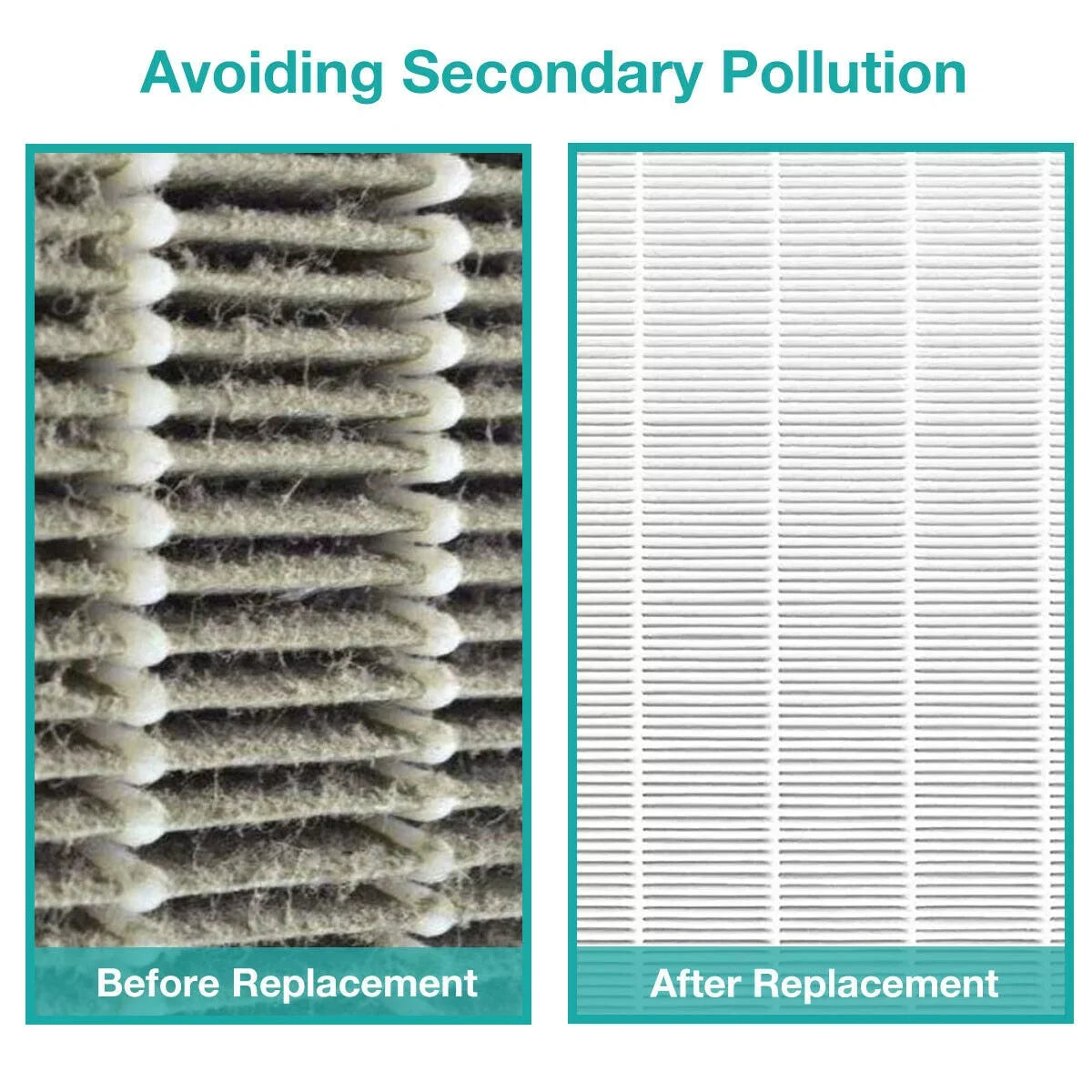 Membrane Solutions AP-1512HH Filter; Part# 3304899; Compatible with Coway Air Purifiers with Carbon Pre Filters; 2 Pack