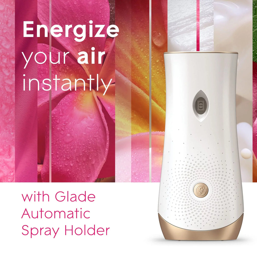 Glade Automatic Spray Refill; Air Freshener For Home And Bathroom; Tropical Blossoms; 6.2 Oz; 3 Count