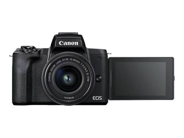 Canon EOS M50 Mark II 24.1 Megapixel Mirrorless Camera with Lens; 0.59"; 1.77"; Black