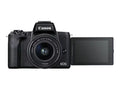 Canon EOS M50 Mark II 24.1 Megapixel Mirrorless Camera with Lens; 0.59"; 1.77"; Black