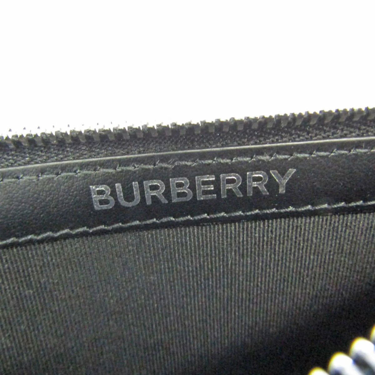 Burberry Coin Case 8051832 Leather Card Case Black (Good)