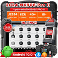 Autel MaxiCOM MK908 Pro II Car Diagnostic Scan Tool J2534 Programming ECU Coding Bi-directional; 38+ Services;J2534 Pass-Thru; AutoScan 2.0