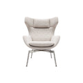 "Elegant Moderne Fauteuil met Luxe Bekleding en Gestroomlijnde Vormgeving"