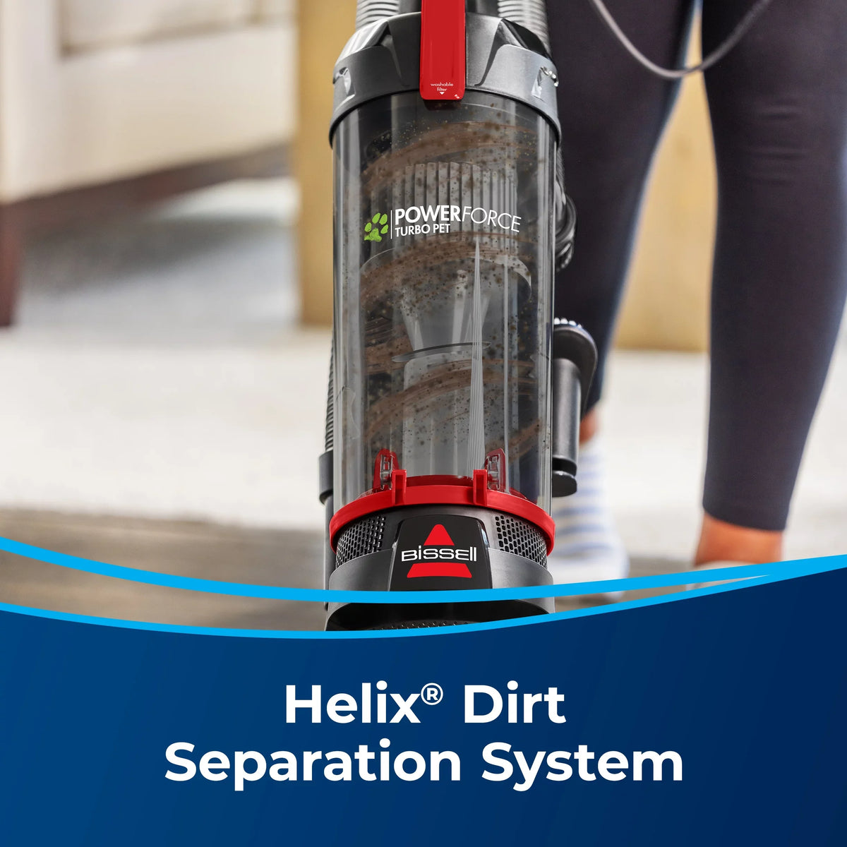BISSELL PowerForce Helix Turbo Pet Upright Vacuum 3332