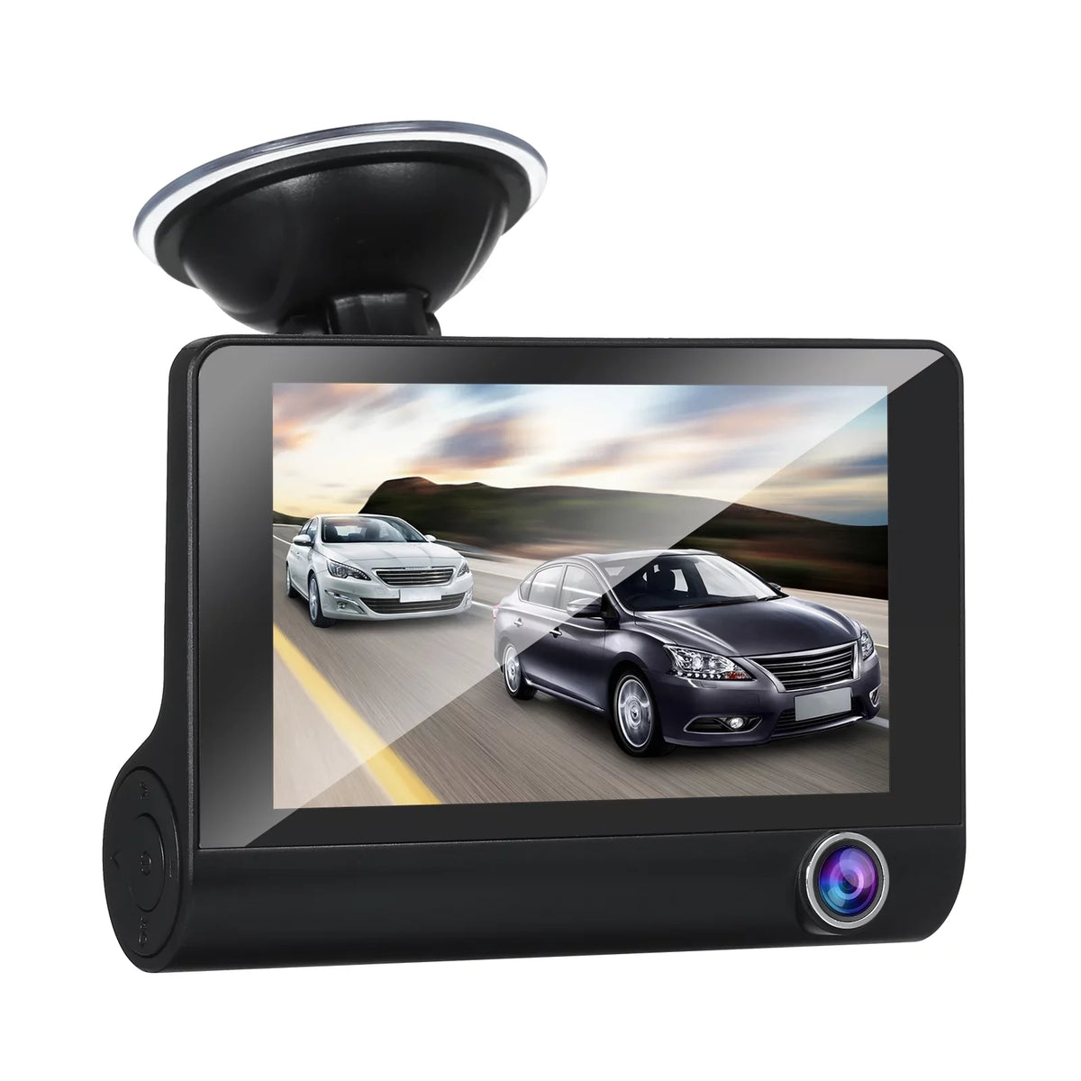 Apexeon Dash Cam， 1080P Full HD Front and Rear Dual Camera; 4 cm IPS Screen; Wide Angle Vision; Loop Recording， Stay Protected on the Road!