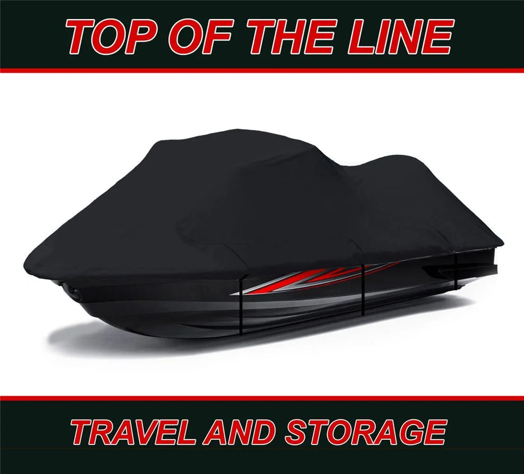 BLACK Jet Ski Cover Compatible for POLARIS JET SKI VIRAGE 2000 2001 2002 2003 2004 Jet Ski Cover