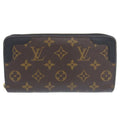 Louis Vuitton LOUIS VUITTON Monogram Zippy Retiro Round Long Wallet Noir M61855 (Good)