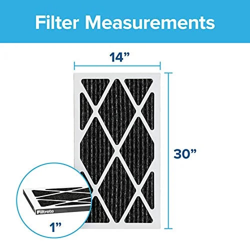 Filtrete 14x30x1; AC Furnace Air Filter; MPR 1200; Allergen Defense Odor Reduction; 6-Pack (exact dimensions 13.81 x 29.81 x 0.81)