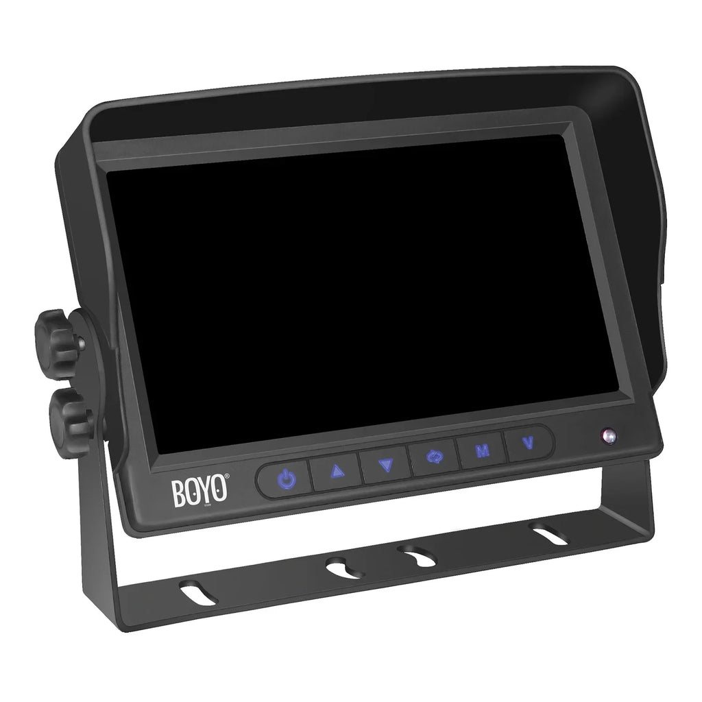 BOYO Vision VTC700AI-4 7-In. 4-Channel AHD Monitor and 4-Camera System with AMDligent Detection and Warning Alert; VTC700AI-4