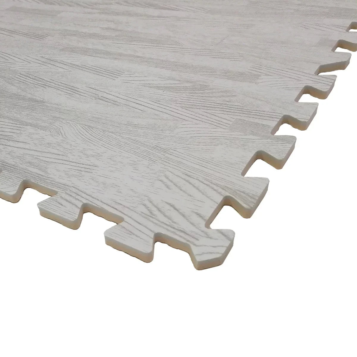 Home Aesthetics 100 Sq. Ft 3/8 cm Thick Interlocking Foam Mats Flooring; White