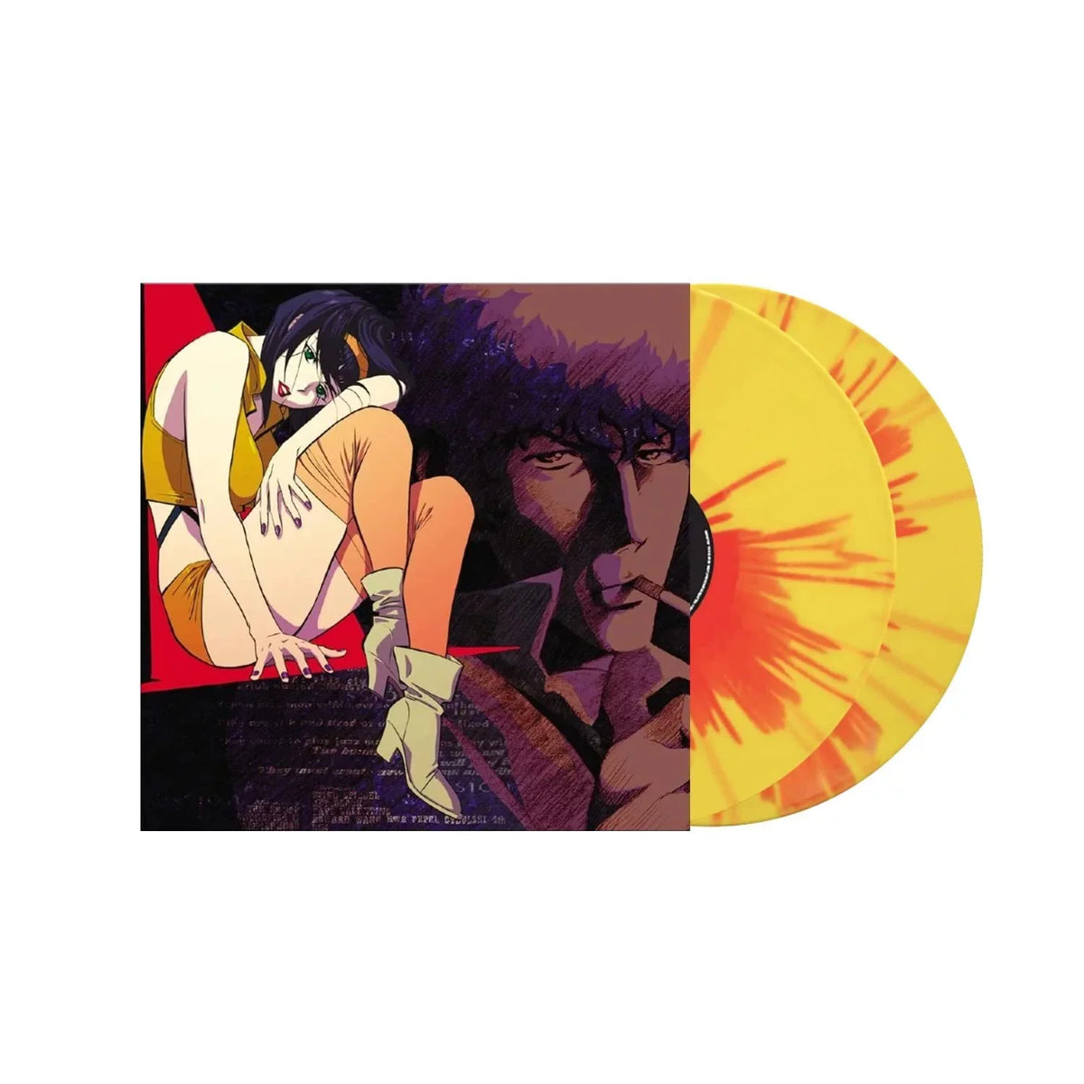 Cowboy Bebop (Original Motion Soundtrack) Exclusive Yellow Red Splatter Color 2xLP Vinyl
