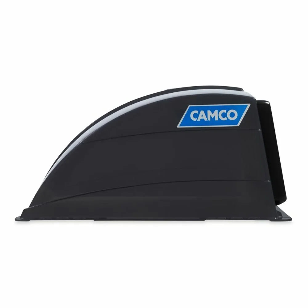 Camco Camper/RV Roof Vent Cover | Features High Flow Ventilation with an Aerodynamic Design; Heavy-Duty UV Stabilized Resin Construction; and Easy Installation | Smoke Grey (40453)