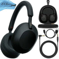 Sony WH-1000XM5 Wireless Industry Leading Noise Cancelling Headphones ( Black ); Crystal Clear Hands-Free Calling; Hi-Res Audio; and Alexa Voice Control + ZeeTech Microfiber Cleaning Cloth