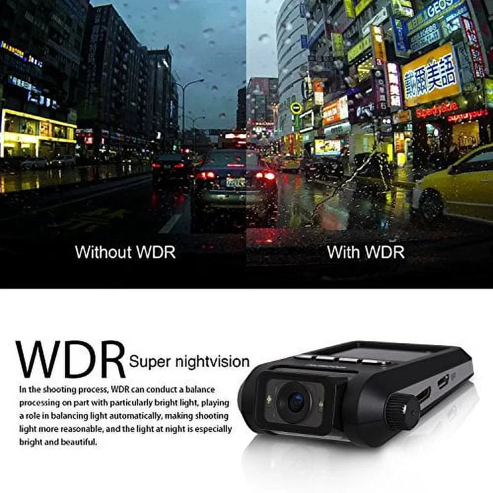 Ausdom AD118 Dashboard Camera Recorder with FHD 1080p Resolution; WDR; 6-Glass L