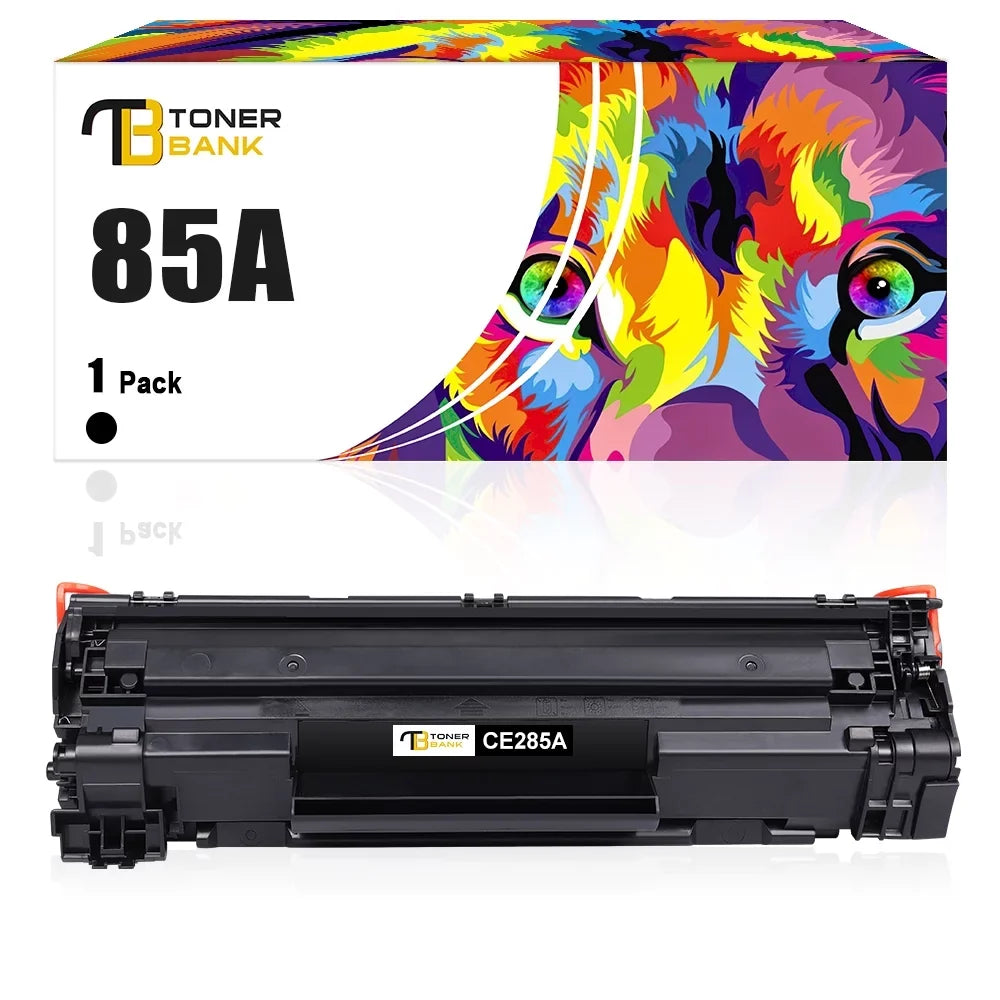 Toner Bank Compatible 85A Toner Cartridge for HP CE285A 85A LaserJet Pro P1102W Pro M1212NF Pro M1132 M1210 M1130 M1212NF M1217NFW Printer Replacement Toner Ink (Black; 1-Pack)