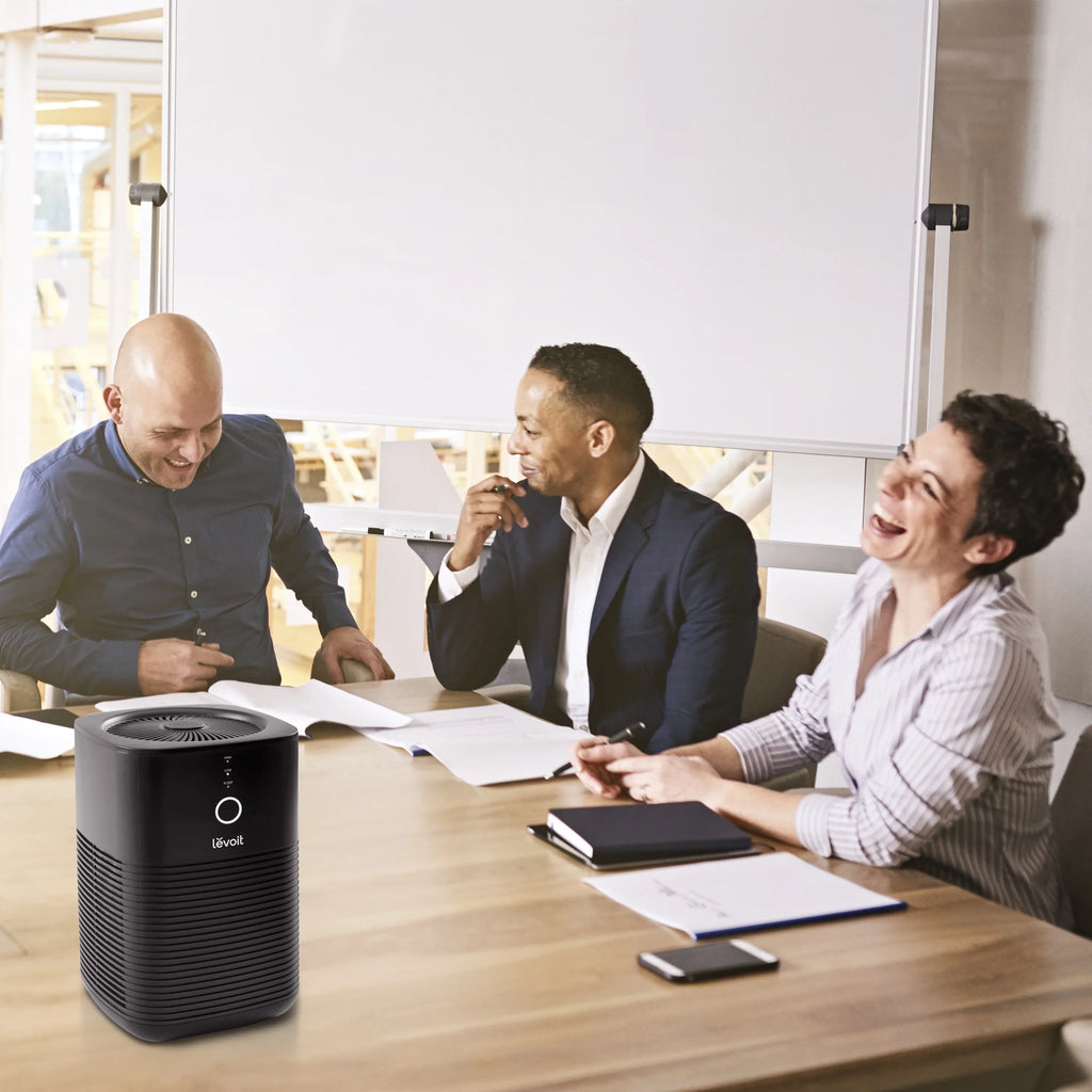 Levoit True HEPA Air Purifier; Dual-Filter Design; with Aromatherapy; Small Rooms; Bonus Aroma Pads; 1 Pack; Black