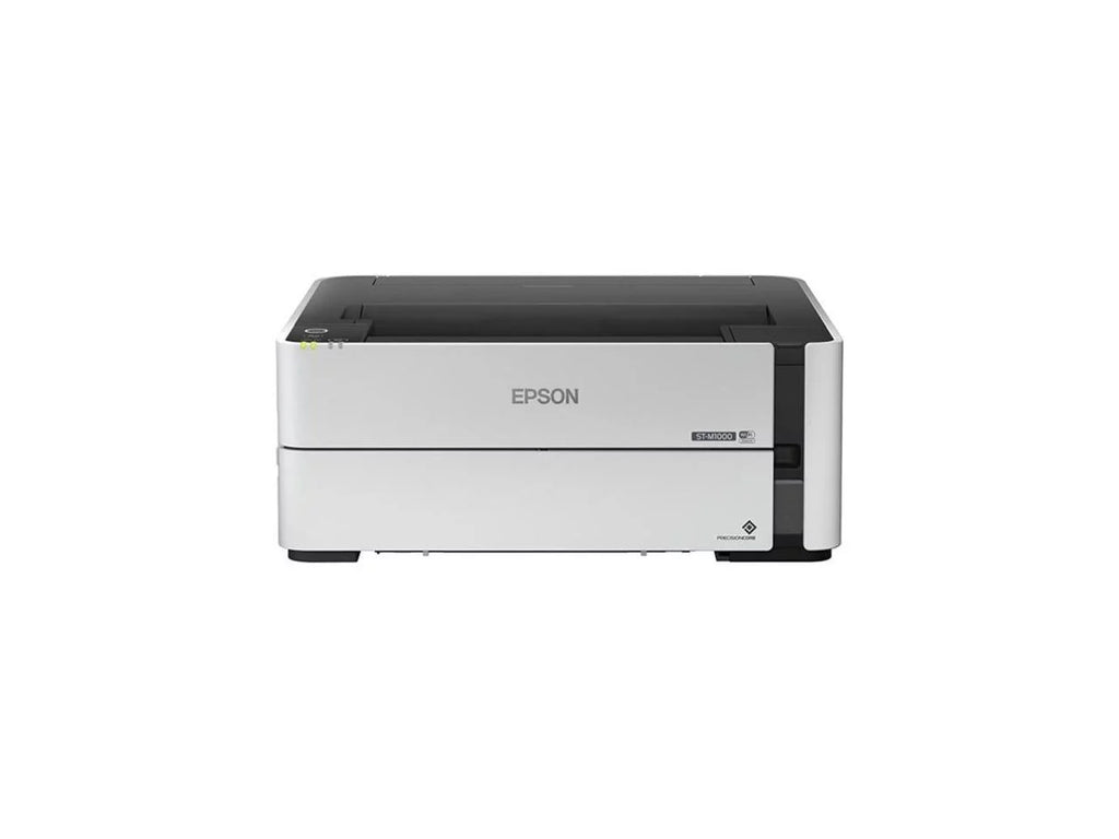 Epson - C11CG94201 - Epson WorkForce ST-M1000 Inkjet Printer - Monochrome - 1200 x 2400 dpi Print - Automatic Duplex Print - 251 Sheets Input - Gigabit Ethernet - Wireless LAN - Wi-Fi Direct; Apple