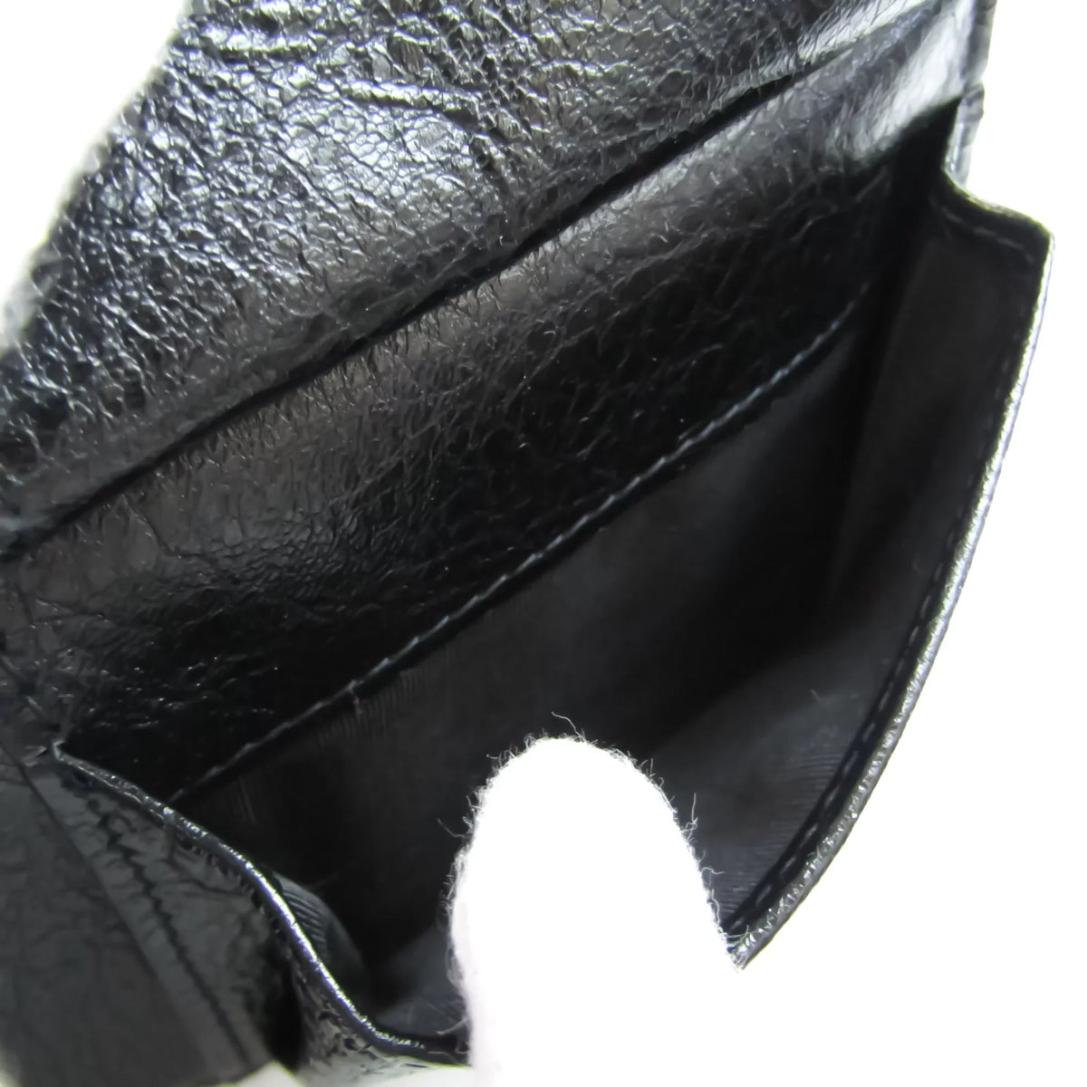 Balenciaga 504934 Unisex Leather Wallet (bi-fold) Black (Good)