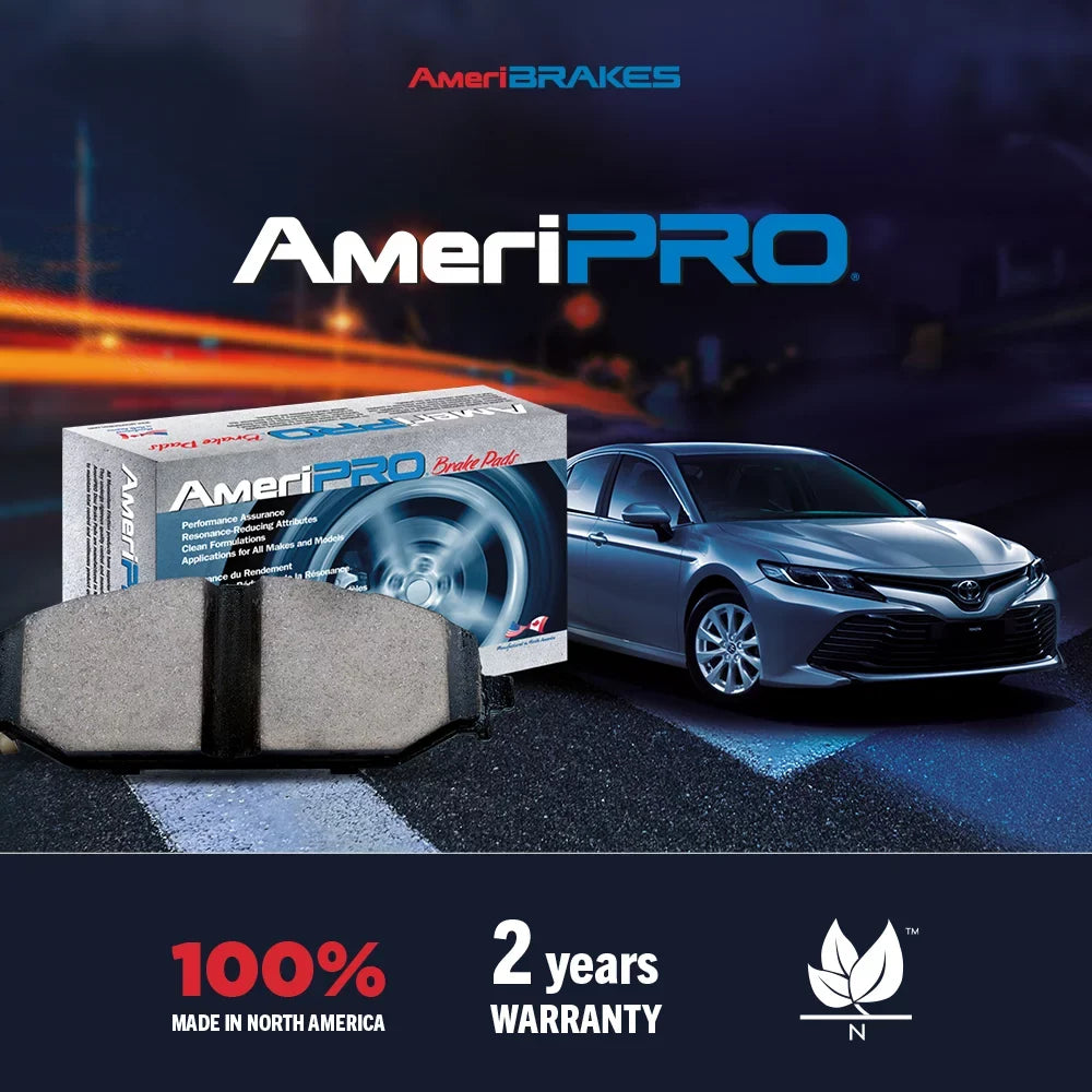 AmeriBRAKES Front Rear Ceramic Disc Brake Pads Kit For Dodge Grand Caravan Journey Chrysler Town & Country Ram C/V KNF-100018
