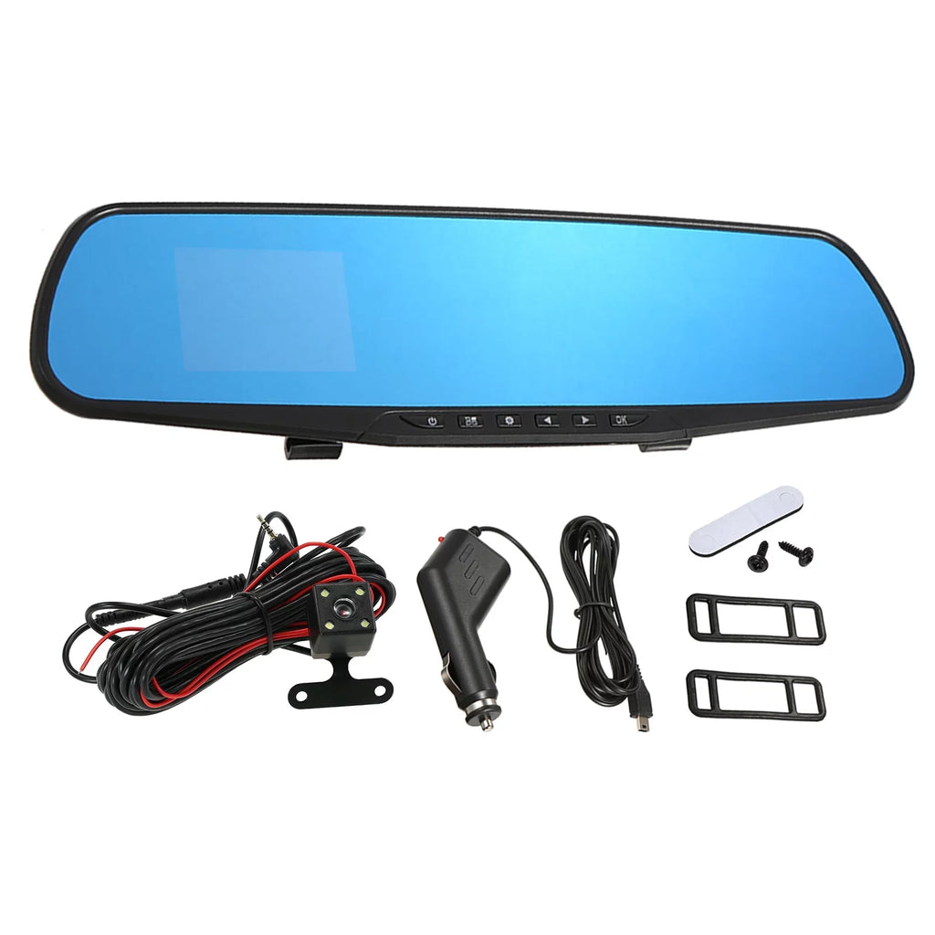 moobody Dual Camera Car Driving Recorder - 1080P Full HD Dual Dash Cam with 170°Wide Angle Lens; Loop Recording; and Motion Detection System for Optimal Security