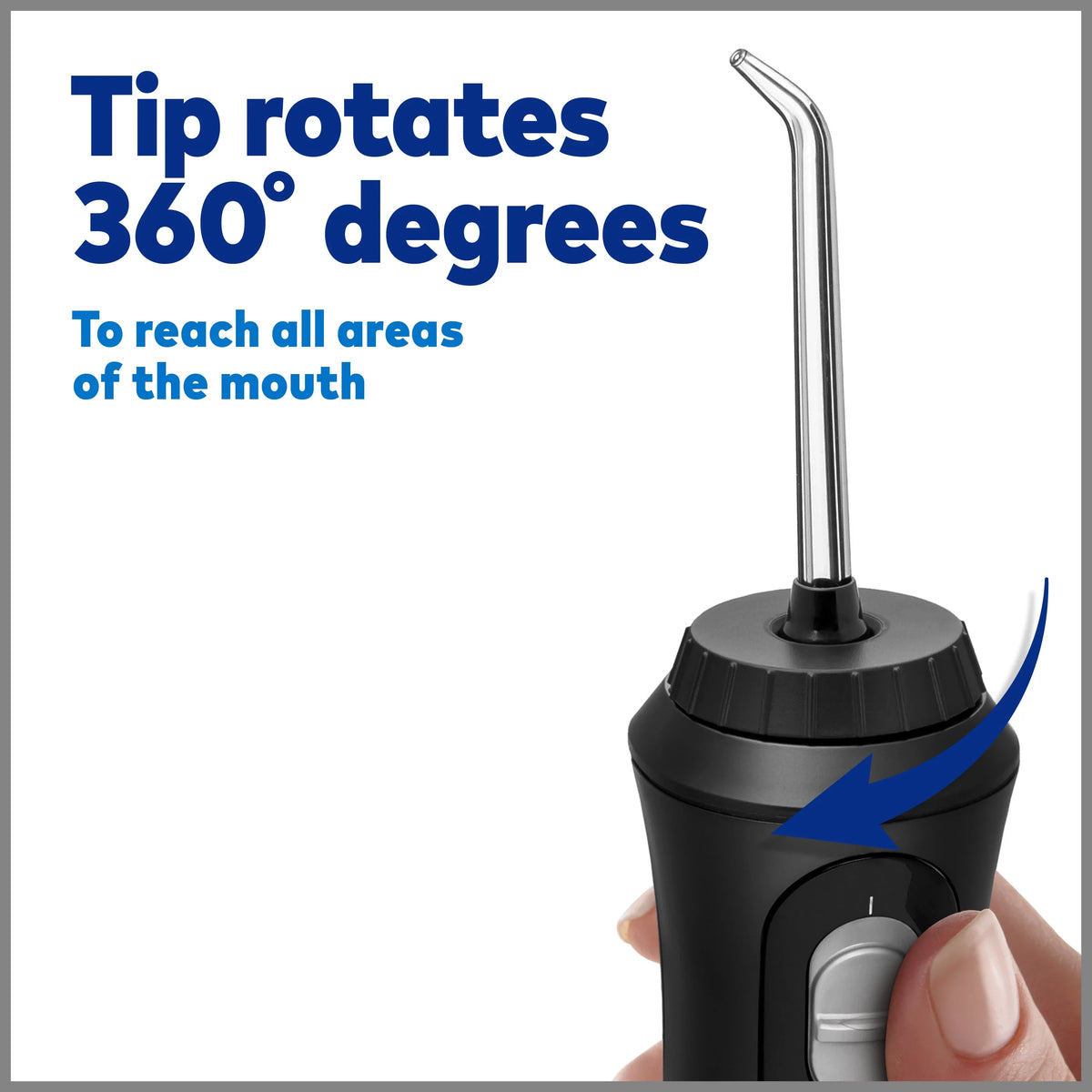 Liquidpik Cordless Plus Portable Flosser Oral Irrigator; Black