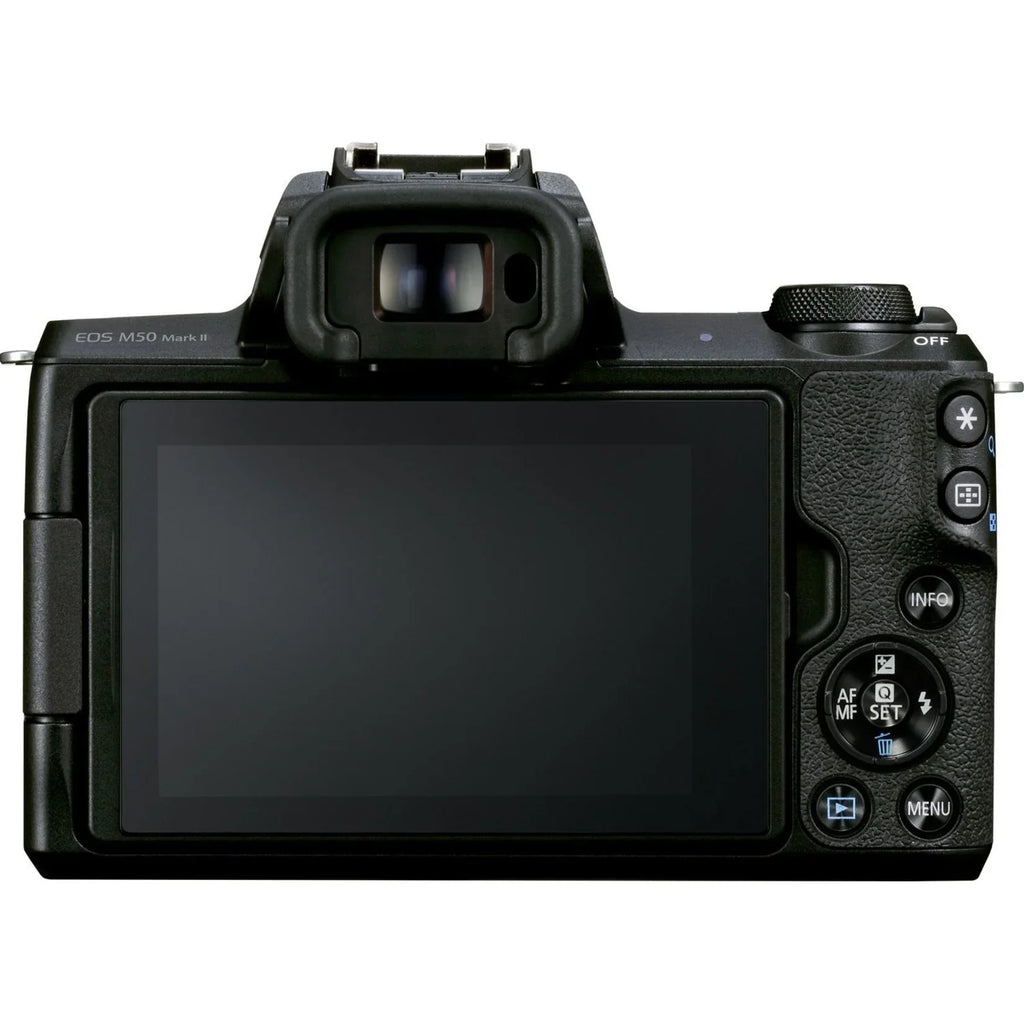 Canon EOS M50 Mark II 24.1 Megapixel Mirrorless Camera with Lens; 0.59"; 1.77"; Black