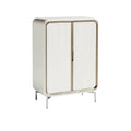 Moderne Kast met Strakke Lijnen en Gouden Accenten