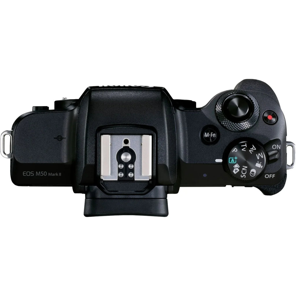 Canon EOS M50 Mark II 24.1 Megapixel Mirrorless Camera with Lens; 0.59"; 1.77"; Black