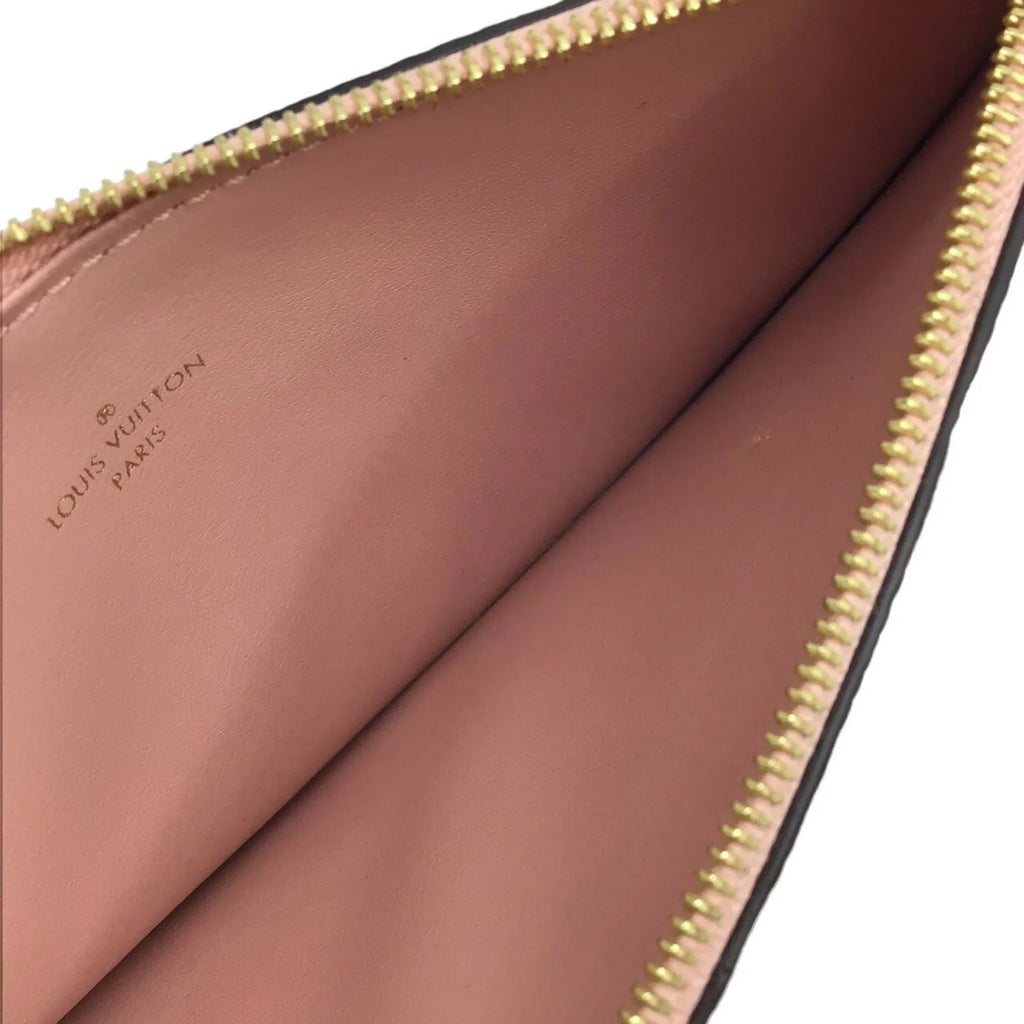 LOUIS VUITTON Louis Vuitton Monogram Implant Pochette Felicie M67856 Chain Wallet Bag Pink G Hardware Gold Rose Ballerine Women's (Fair)