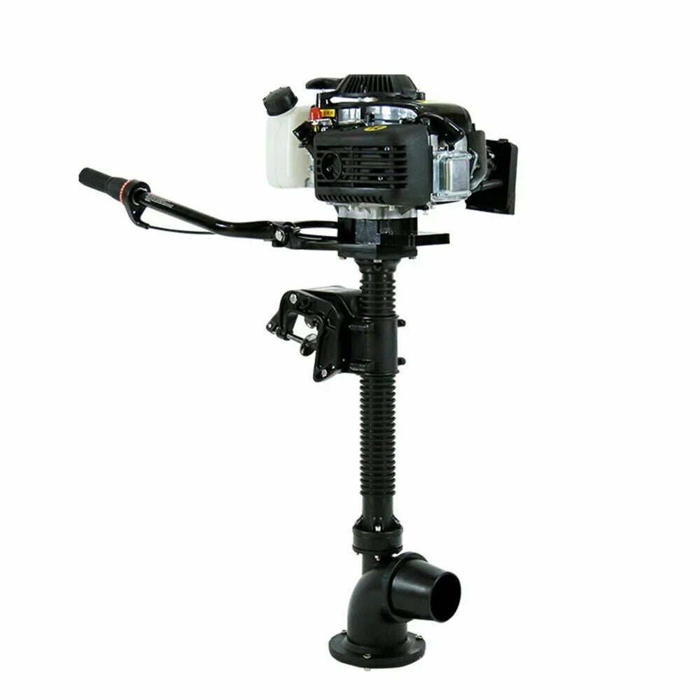 CNCEST 4 Horsepower Jet Pump Outboard Motor 4HP 4-Stroke Jet Pump Outboard Motor Boat Engine Air-Cooled CDI Tiller Control