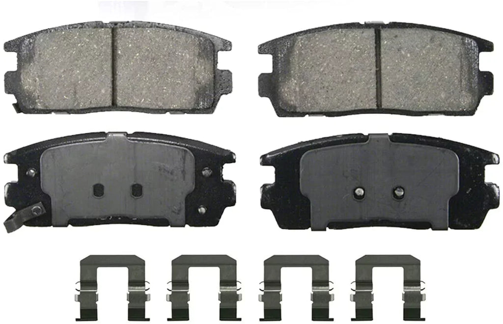 Detroit Axle - Brake Pads for Chevrolet Captiva Sport Equinox Pontiac Torrent Saturn Vue Suzuki XL-7; 4 Front and Rear Ceramic Brake Pads Replacement Fits select: 2008-2009 SATURN VUE XE