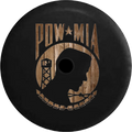 2018 2019 Wrangler JL Backup Camera Distressed Bard Wood POW MIA Veteran Military Spare Tire Cover for Jeep RV 33 cm