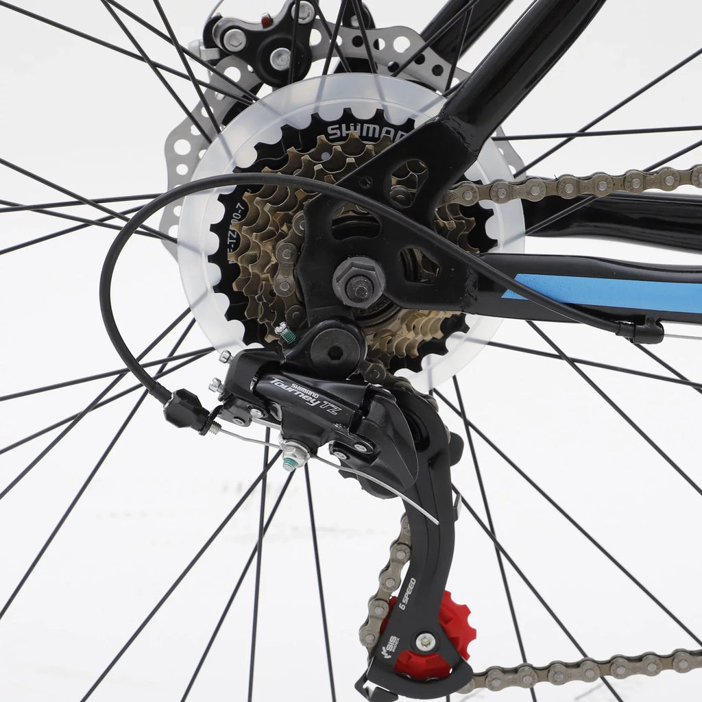 YAPENG Mens 26 inch Wheels Mountain Bike for Teen; 21 Speed Road Bike; Black&Blue