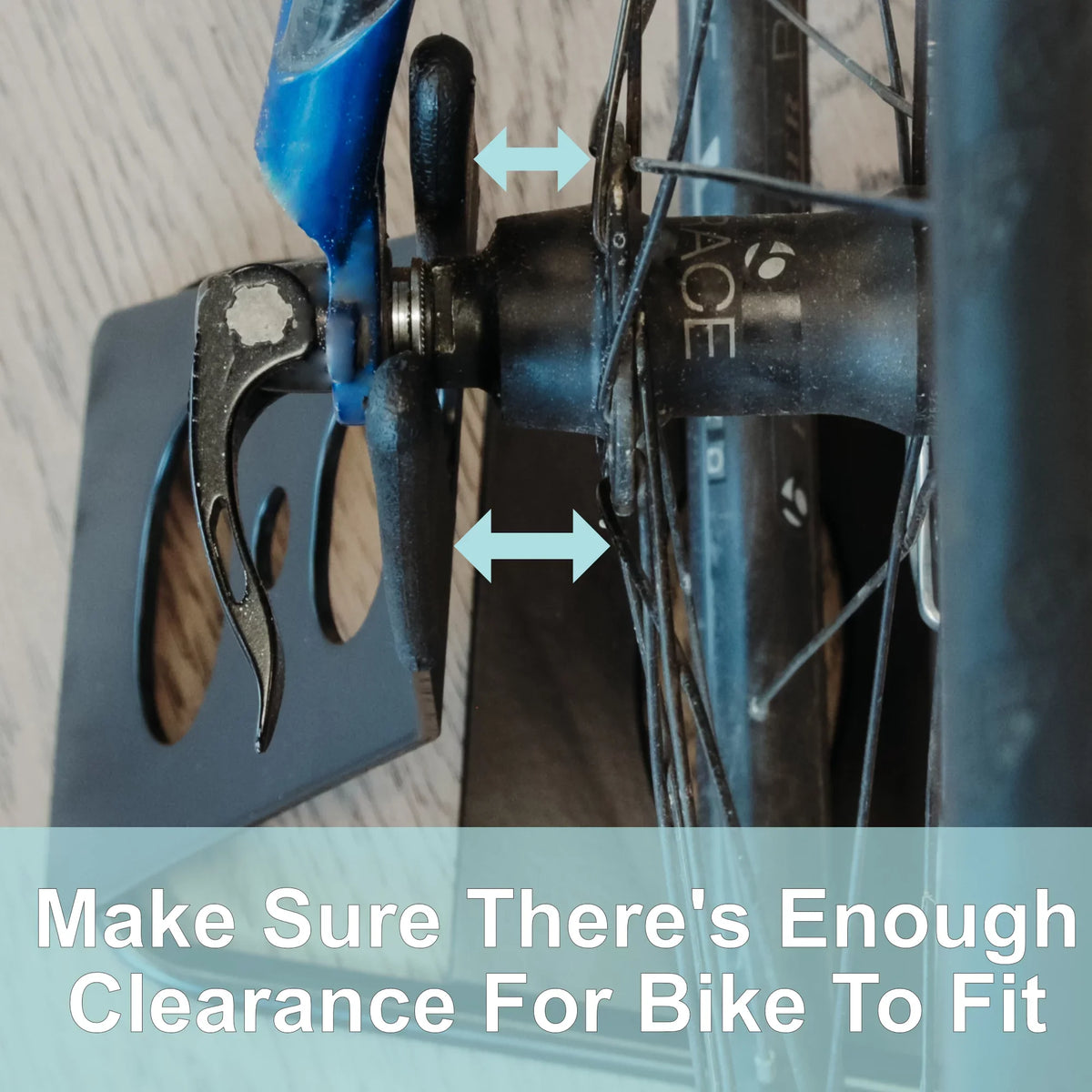 Lumintrail Bike Floor Hub Mount Rear Parking Rack Stand for Mountain Bike and Road Bicycle