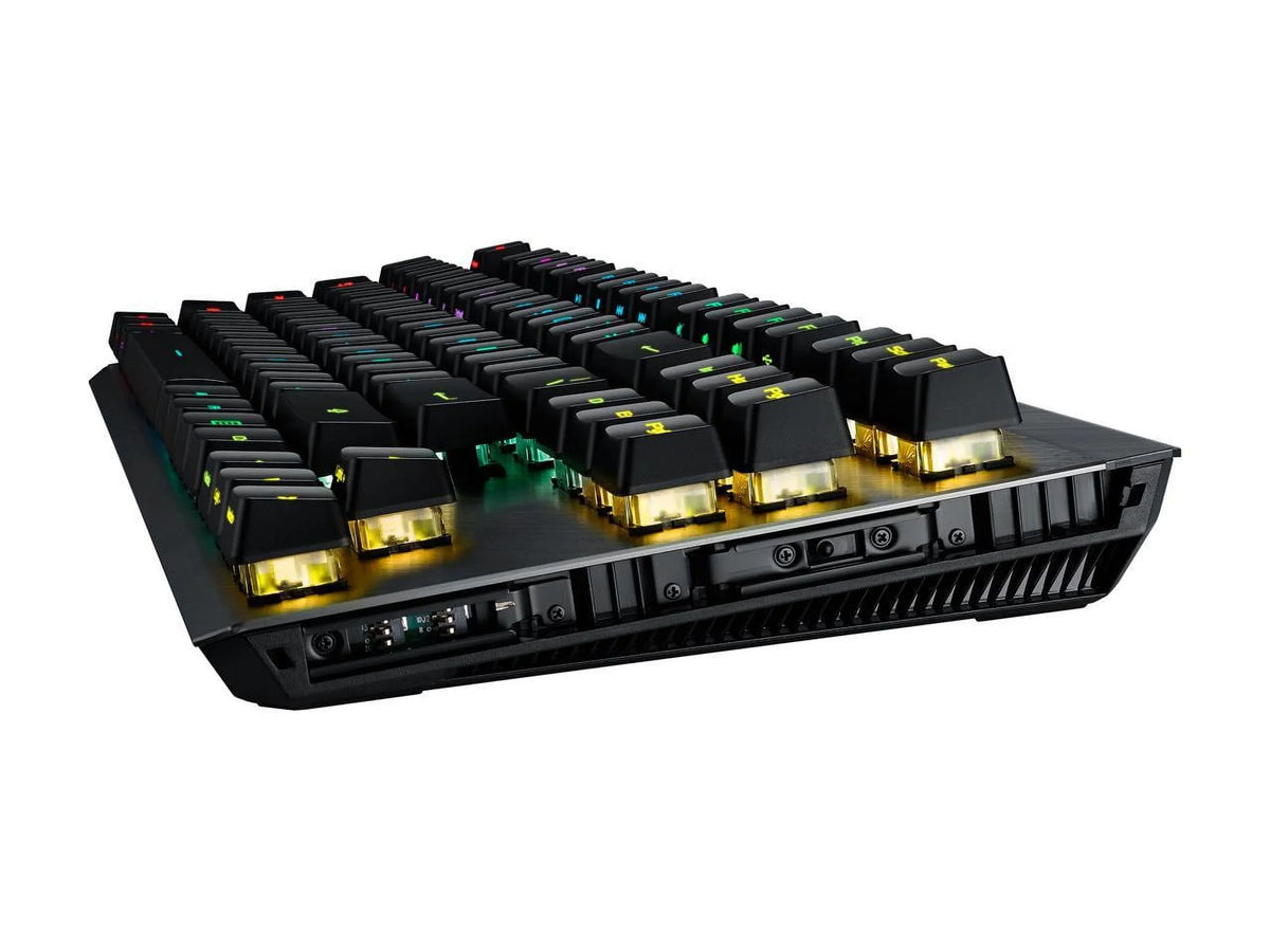 ASUS MA02 ROG Claymore II Wireless Modular Gaming Mechanical Keyboard with ROG RX Blue Switches; detachable numpad & wrist rest