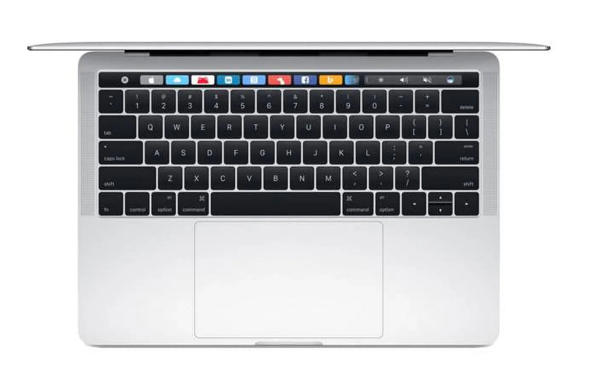 Apple A Grade Macbook Pro 15.4-inch (Retina DG; Silver; Touch Bar) 3.1Ghz Quad Core i7 (Mid 2017) MPTV2LL/A-BTO 128GB HDD 16GB Memory 2880x1800 Display Mac OS Sierra Power Adapter Included