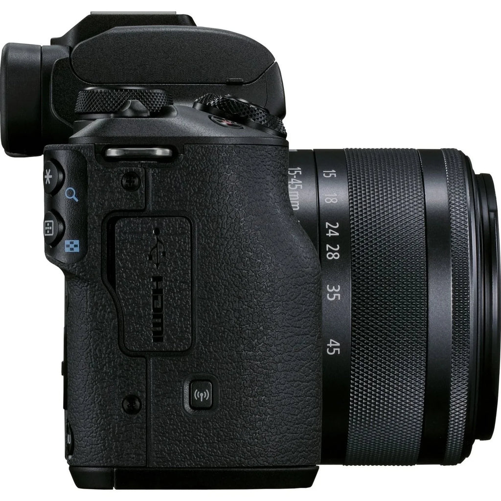 Canon EOS M50 Mark II 24.1 Megapixel Mirrorless Camera with Lens; 0.59"; 1.77"; Black