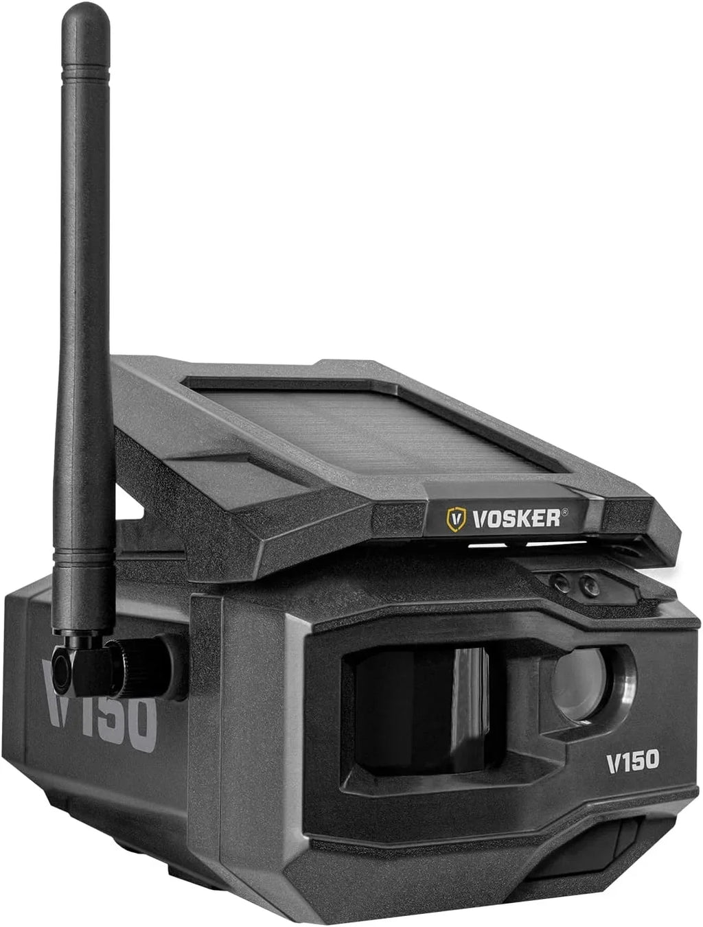 Vosker V150 Solar-Powered LTE Cellular Home Security Outdoor Camera | Motion Activated Sensor Nightvision Wireless Camera | Receive Photos on Your Mobile App (V150-US)