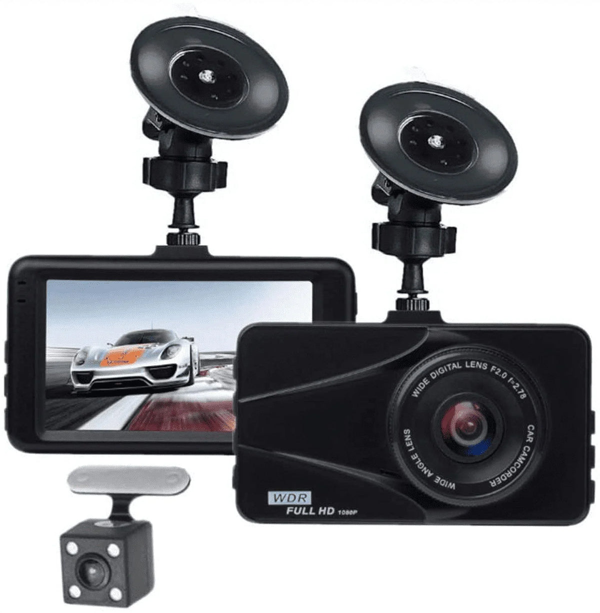 T670 Plus DVR Dash Cam For Lotus Dual Travel Recorder Full HD 3" LCD Screen 170° Wide Angle; WDR; G-Sensor; Loop Recording Motion Detection Excellent Video Images