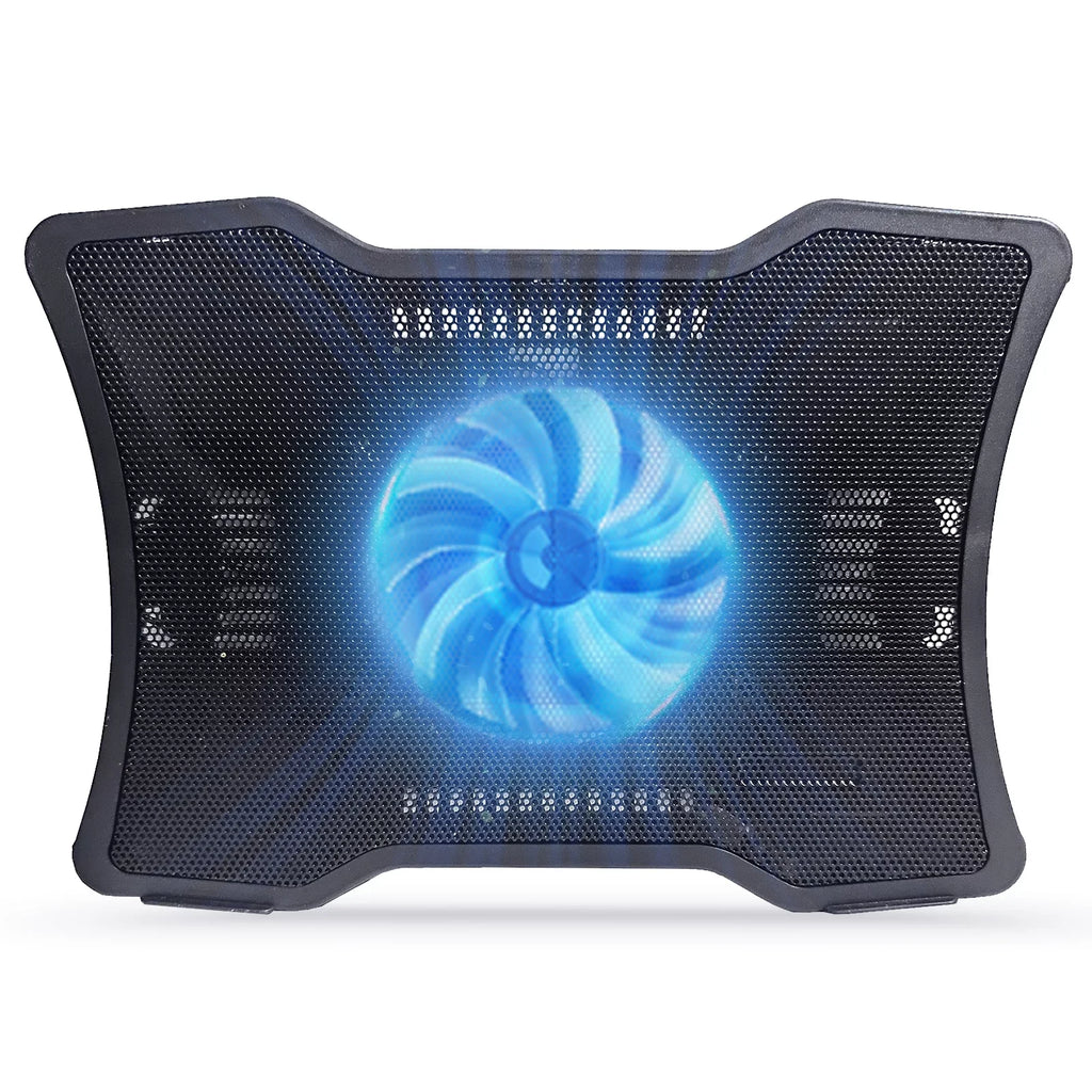 Carevas Portable Computer Cooler Computer Cooling Base Single Fan Design Low Noise Two USB Ports Support Computers Below 14 inch