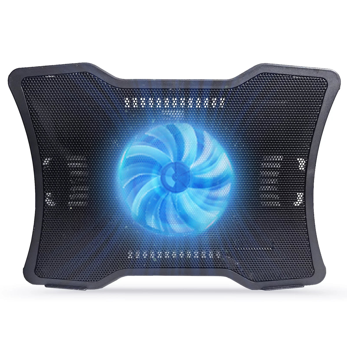 Carevas Portable Computer Cooler Computer Cooling Base Single Fan Design Low Noise Two USB Ports Support Computers Below 14 inch