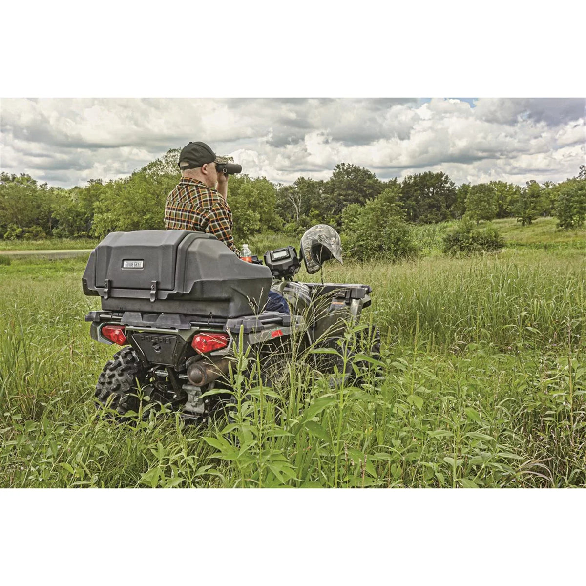 Guide Gear ATV Lounger Seat with Storage; Large Cushion; Cargo Box; Helmet Holder
