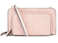 Joy Susan Women's Brushed Mini Convertible Zip Wristlet Bag; Barely Pink; One-Size