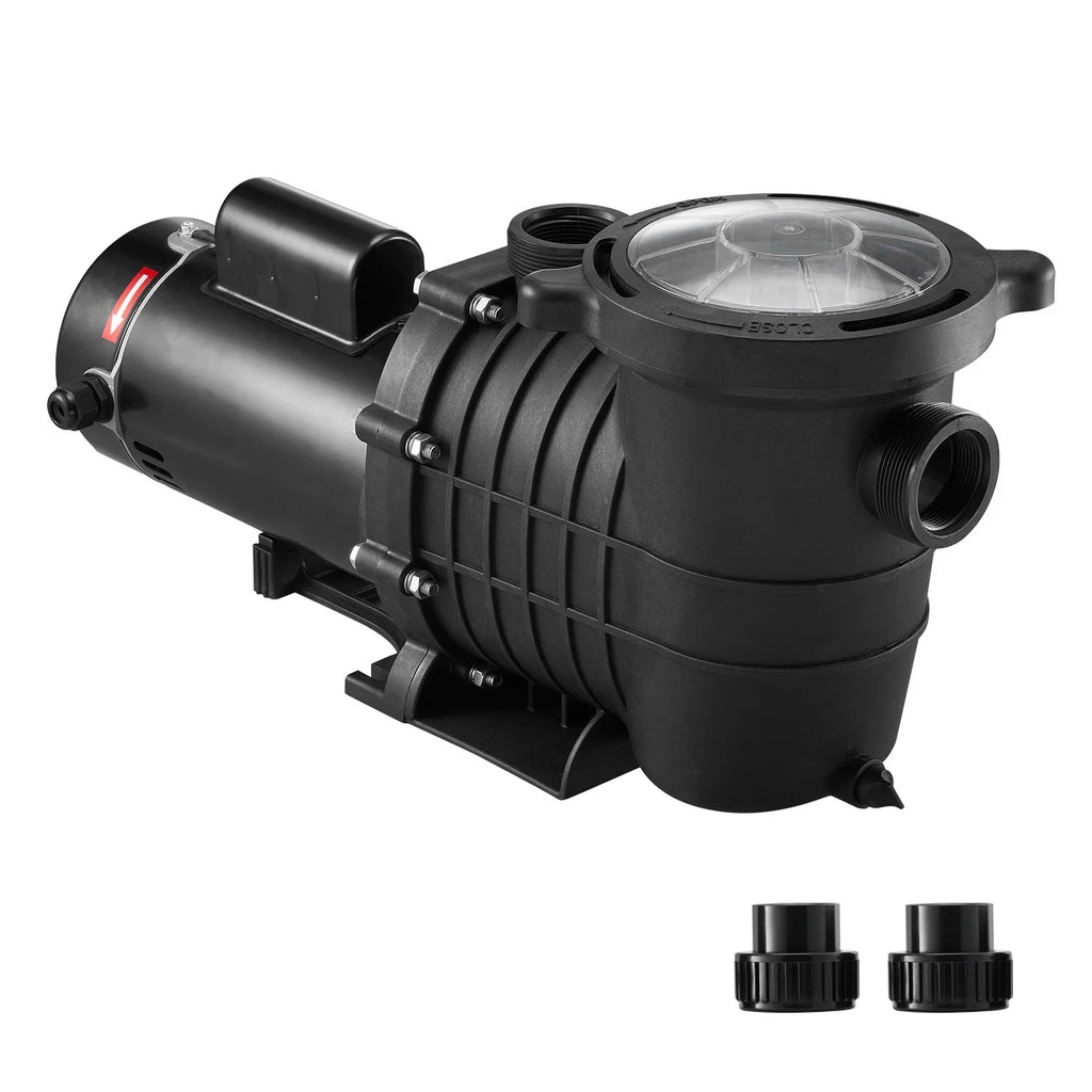 SKYSHALO Swimming Pool Pump; 2 HP 230 V; 1500 W Double Speed Pump for in/Above Ground Pool w/ Strainer Basket; 5520 GPH Max. Flow; Certification of ETL for Security